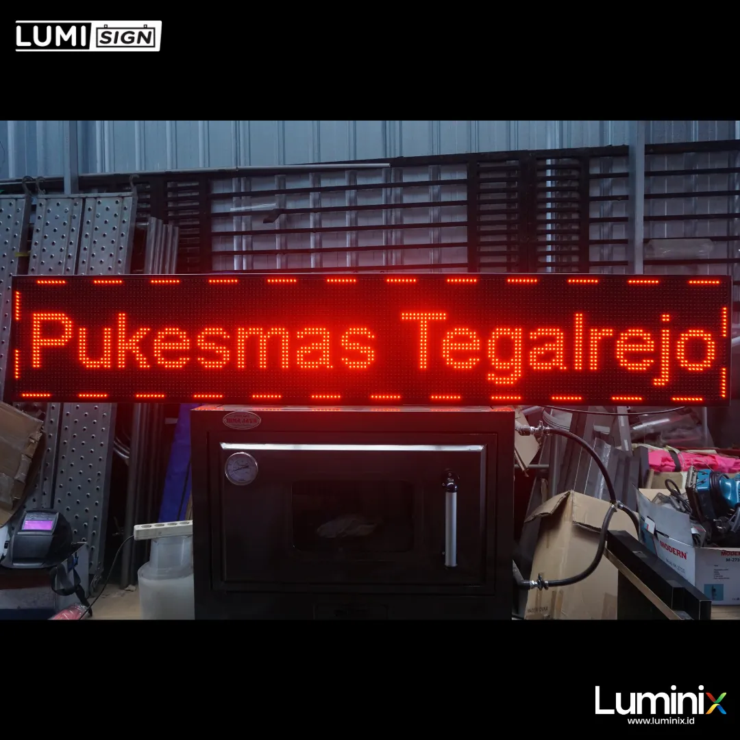 Huruf timbul Puskesmas Tegalrejo
