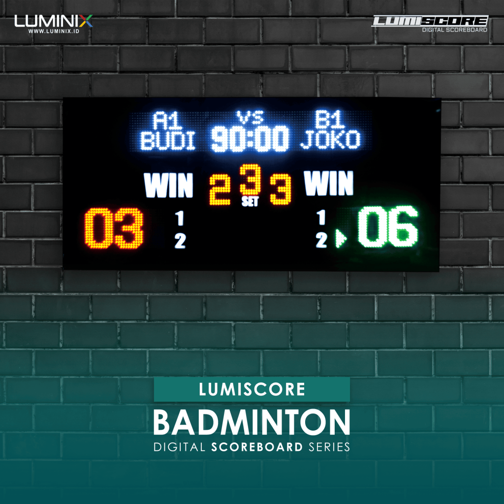 Scoreboard Digital Badminton LD-1507 | Digital Scoreboard Digital – Luminix